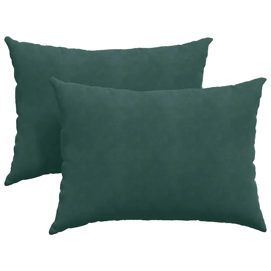 vidaXL Vankúše na pohovku 2 pcs Tmavozelená 70 x 50 cm
