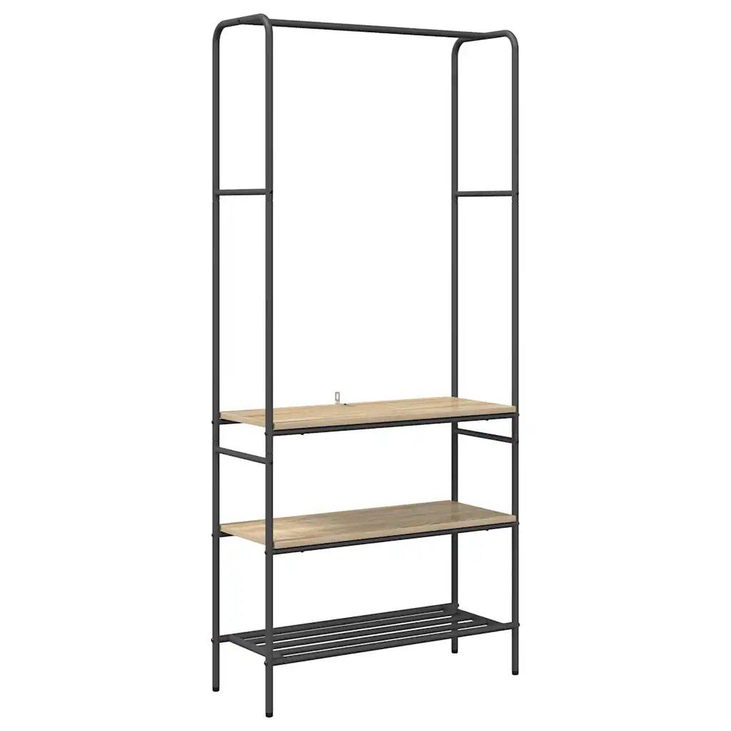 vidaXL Vešiak na oblečenie Dub sonoma 77 x 30 x 171 cm