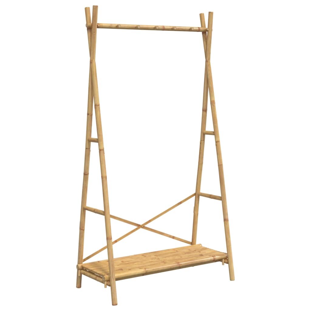 vidaXL Vešiak na oblečenie s policou 102x50x190 cm bambus