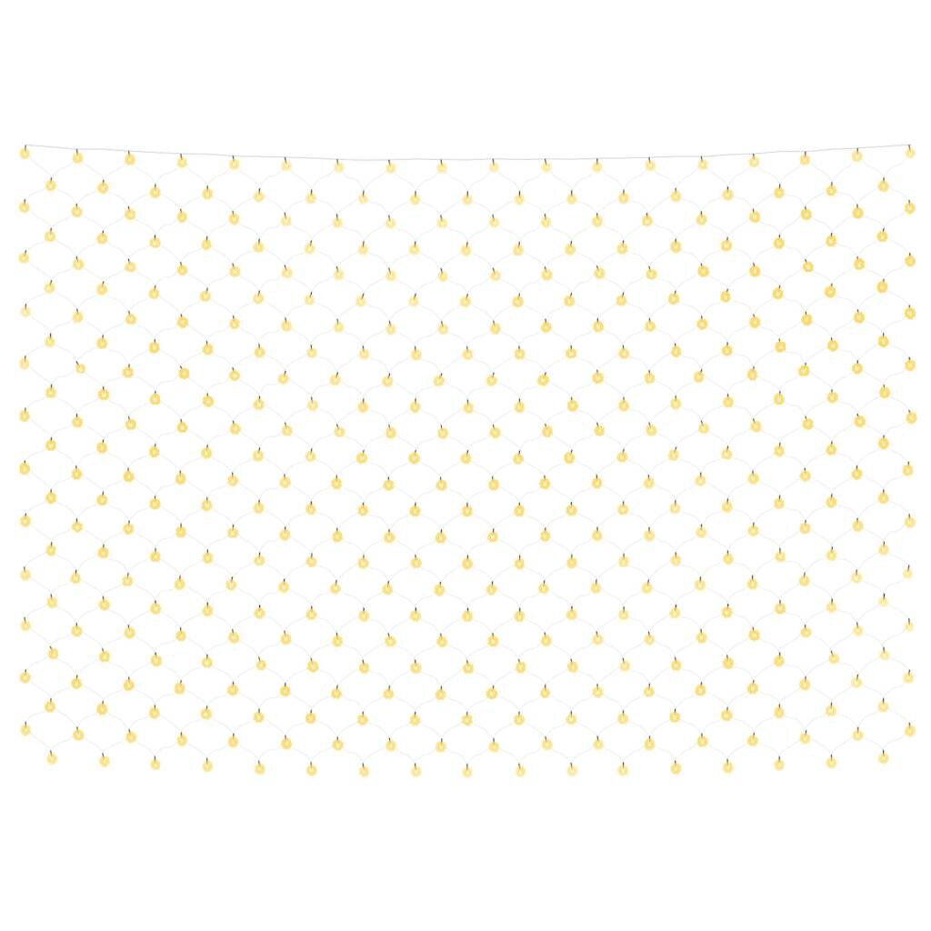 vidaXL Vianočná svetelná sieť biela 3x2 m 204 LED interiér exteriér