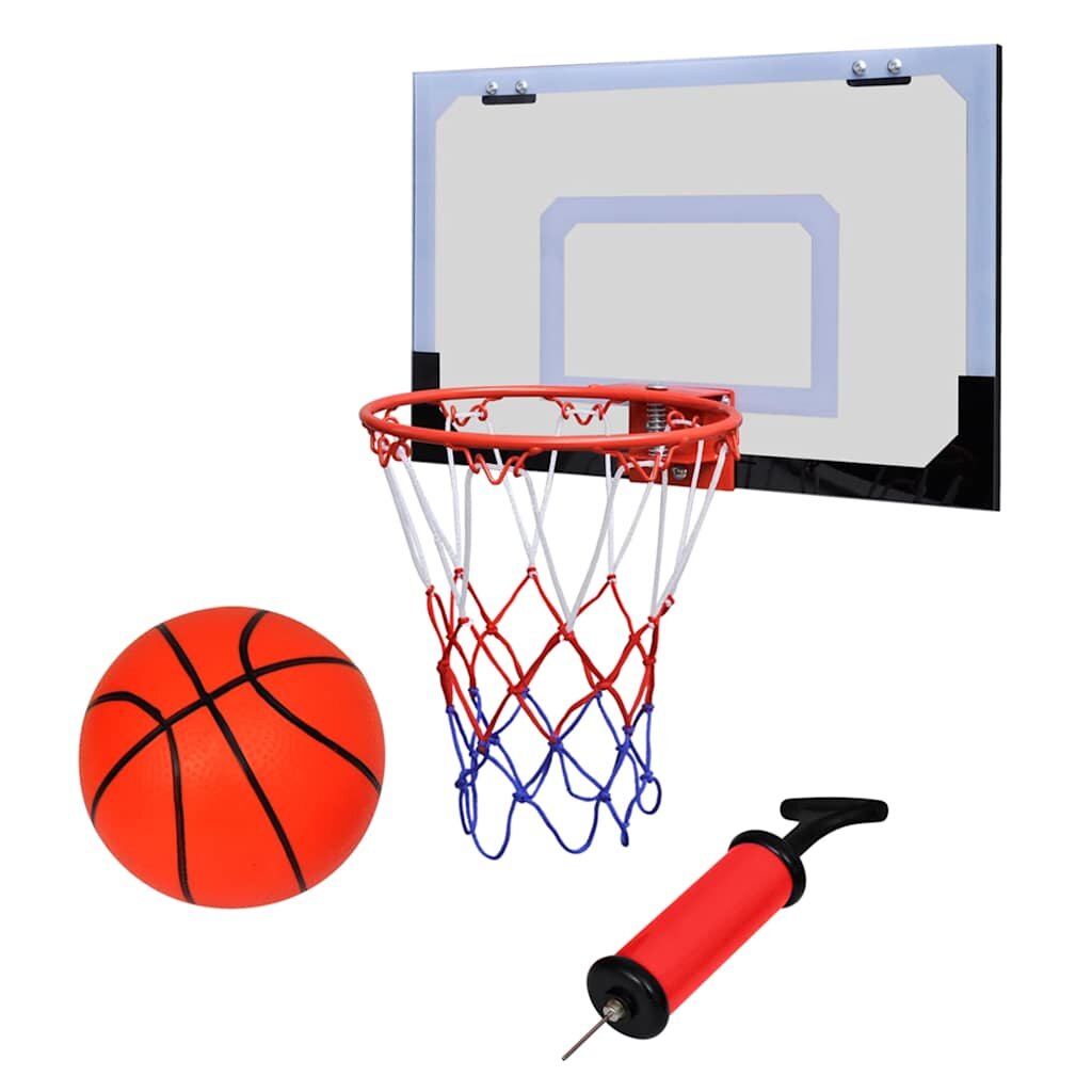 vidaXL Vnutorný mini basketbalový kôš set s loptou a pumpou