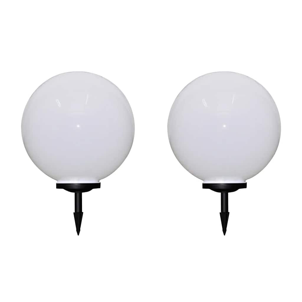 vidaXL Vonkajšie LED lampy k chodníku so špicatým hrotom 2 ks 50 cm