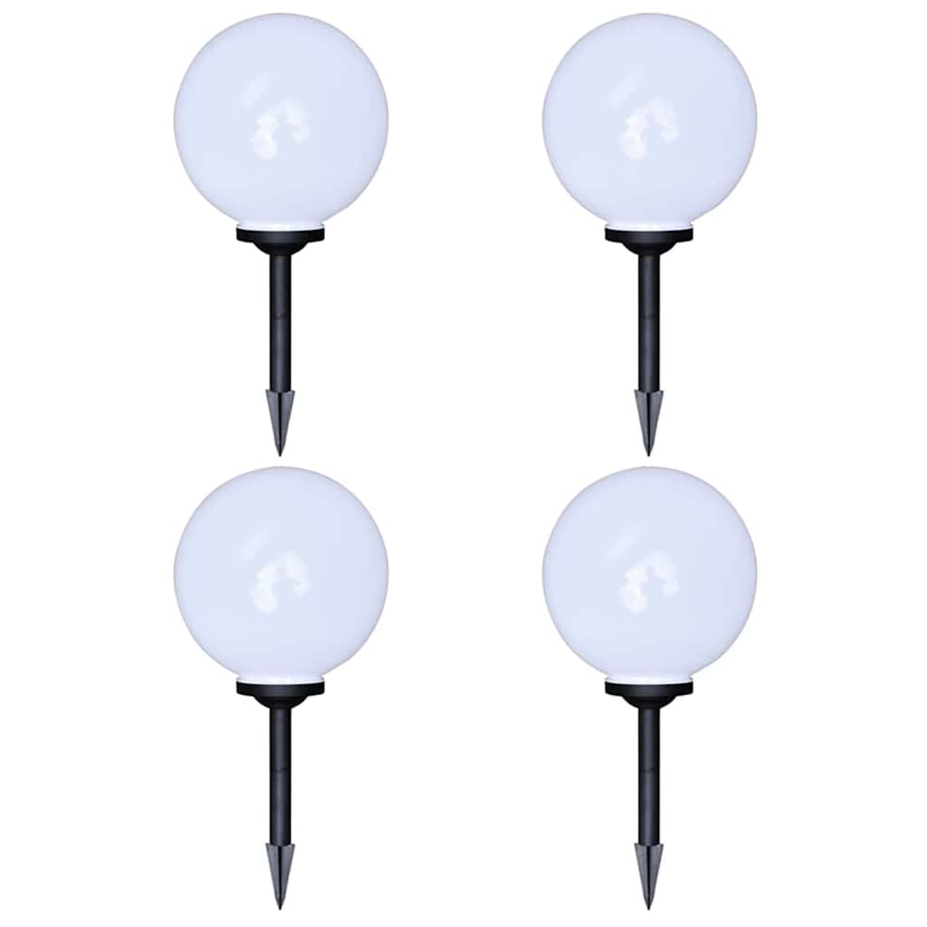 vidaXL Vonkajšie LED lampy k chodníku so špicatým hrotom 4 ks 30 cm