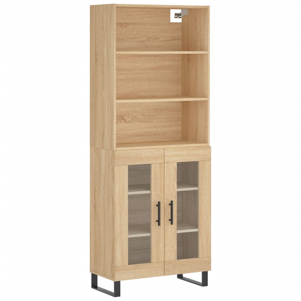 vidaXL Vysoká skrinka dub sonoma 695x34x180 cm spracované drevo