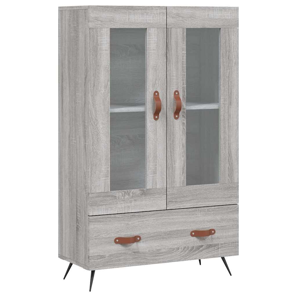 vidaXL Vysoká skrinka sivý dub sonoma 695x31x115 cm kompozitné drevo
