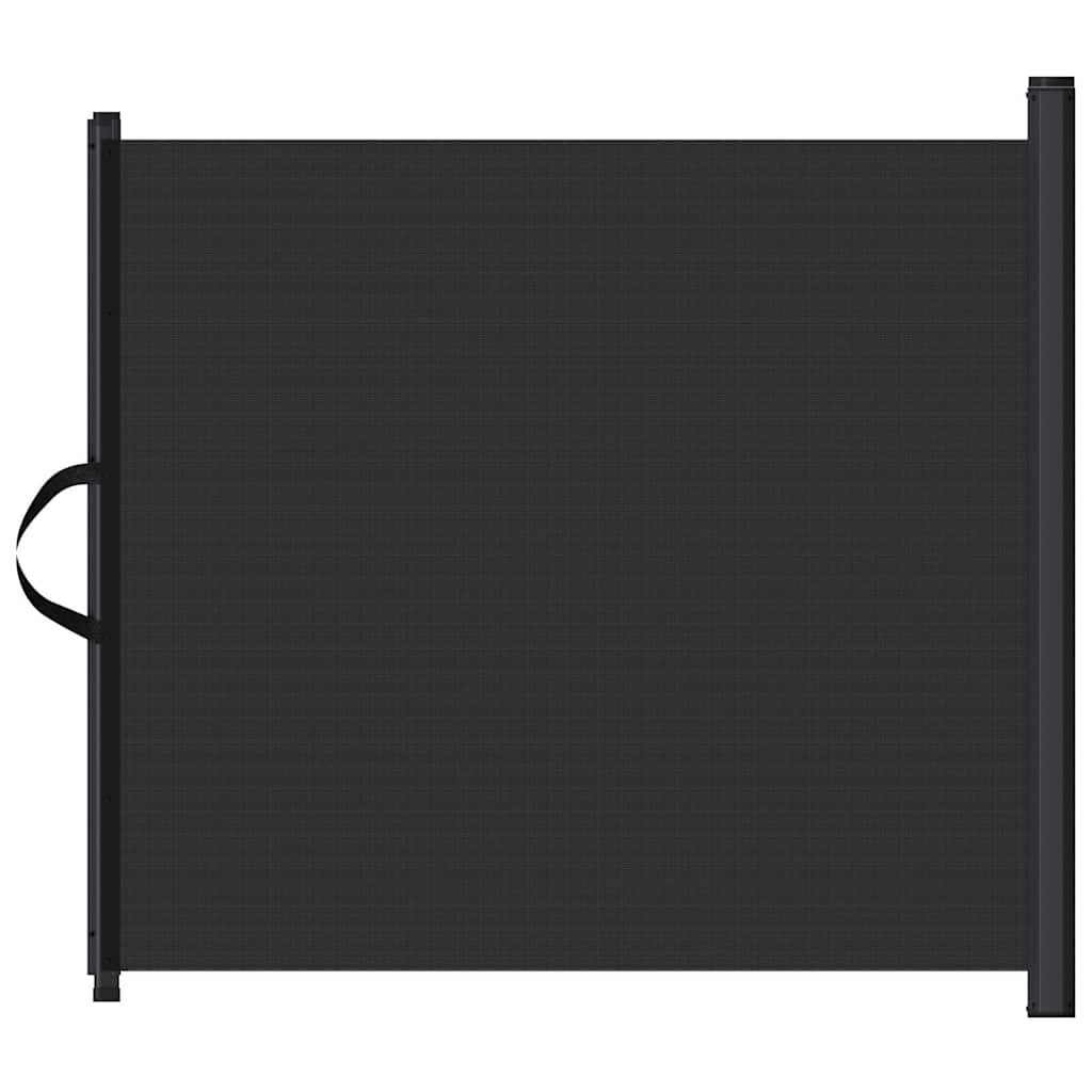 vidaXL Výsuvná bránka pre domáce zvieratá čierna 825x125 cm
