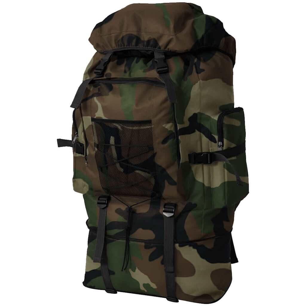 vidaXL XXL Ruskak vo vojenskom štýle 100 litrový maskáčový