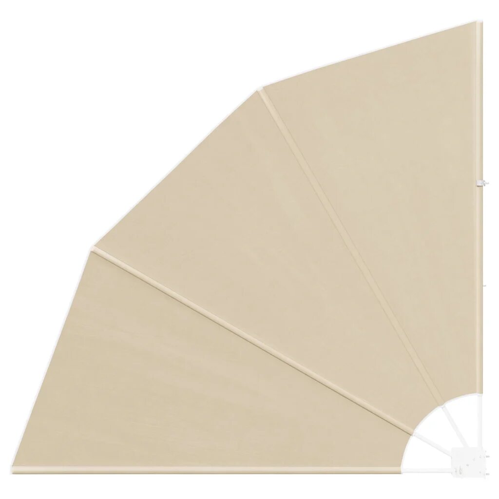vidaXL Záclona na balkónové súkromie 140 x 140 cm Polyester Béžová