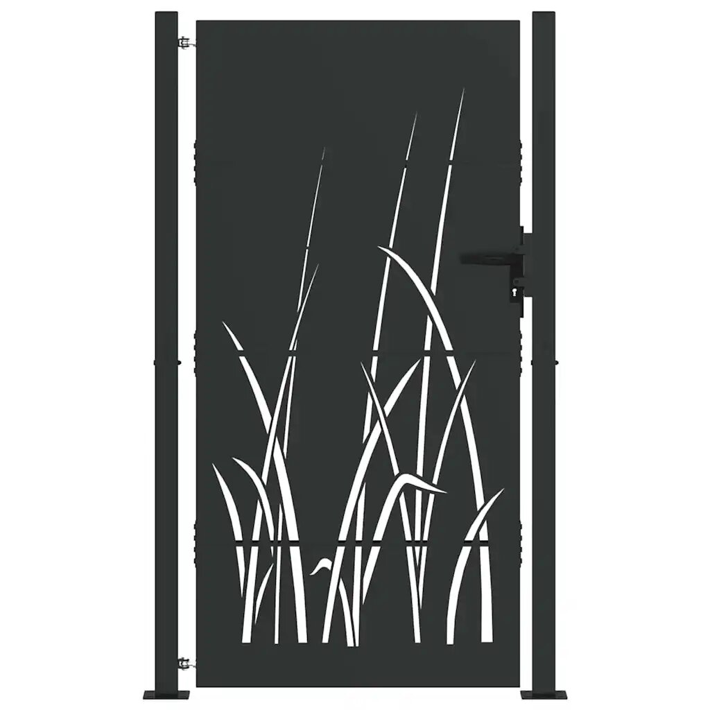 vidaXL Záhradná brána 110 x 205 cm Povrchovo upravená oceľ Zamykateľné