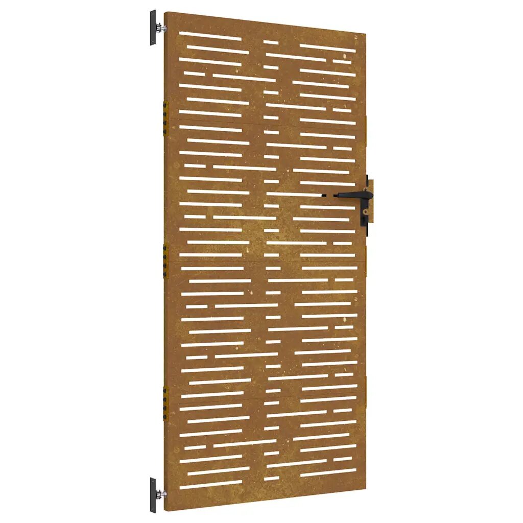 vidaXL Záhradná brána 85x175 cm corten oceľ štvorcový dizajn