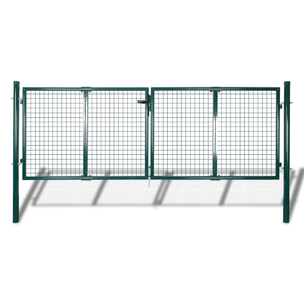 vidaXL Záhradná brána s pletivom plot dvere stena mreža 300x75 cm