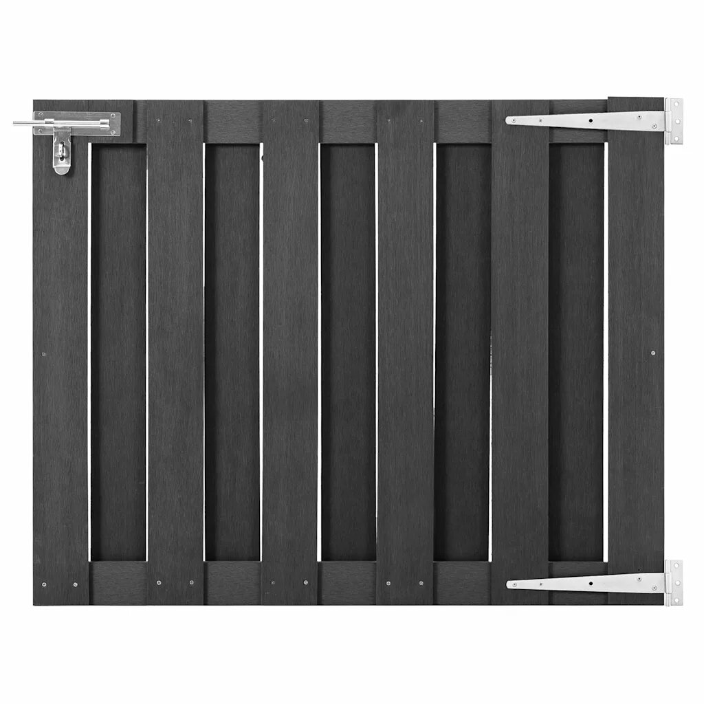 vidaXL Záhradná brána WPC 100x80 cm sivá