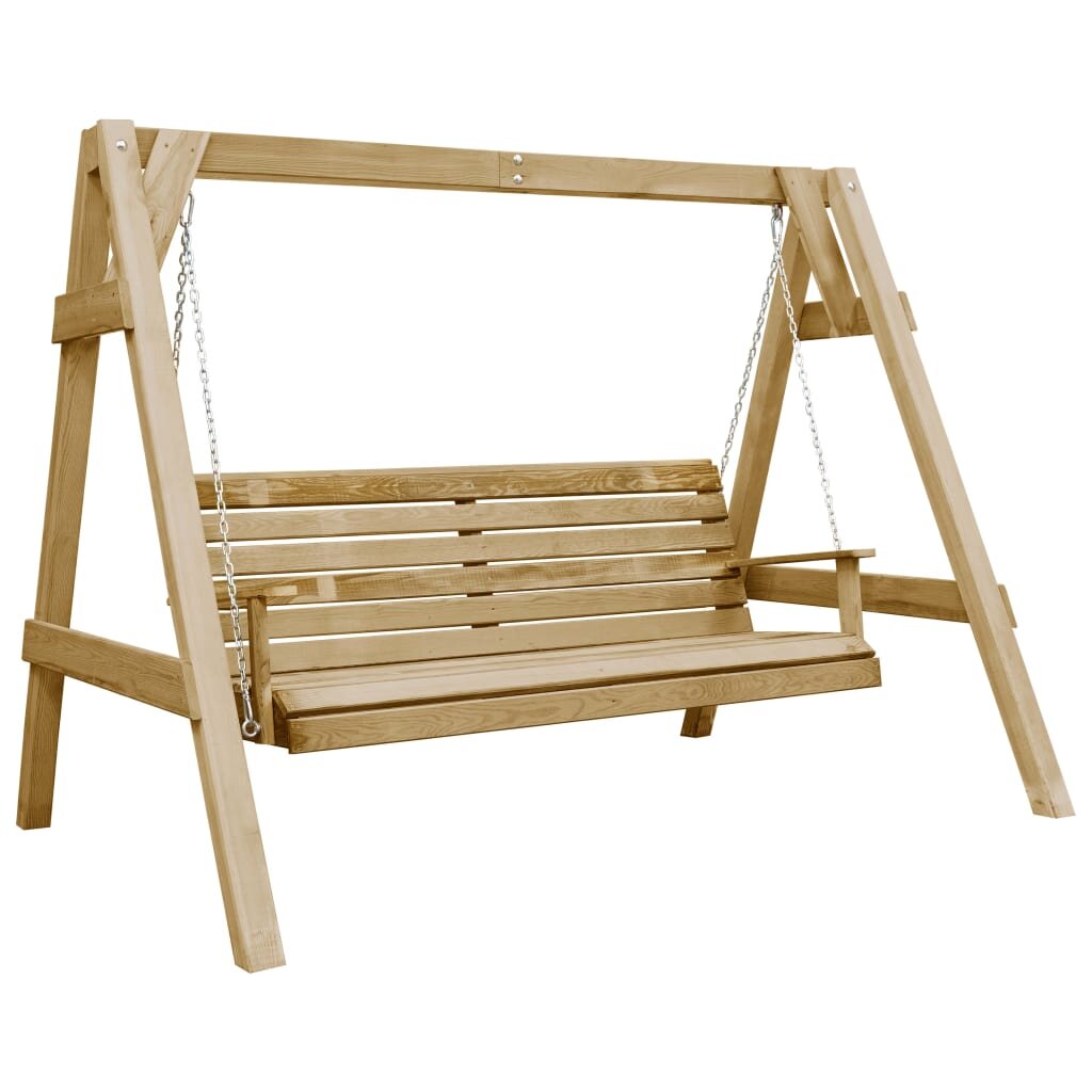 vidaXL Záhradná hojdačka impregnovaná borovica 205x150x157 cm