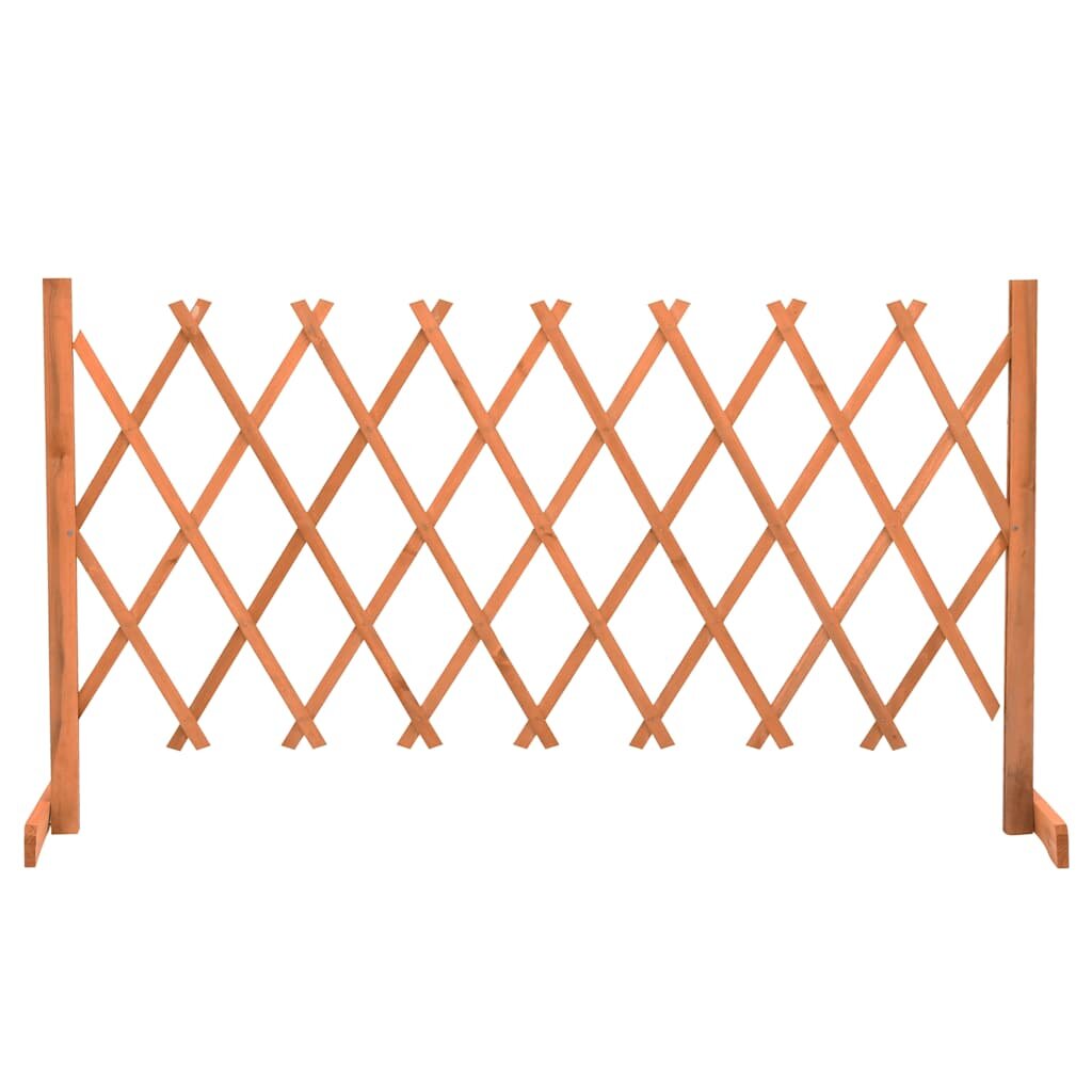vidaXL Záhradný mriežkový plot oranžový 150x80 cm masívne jedľové drevo