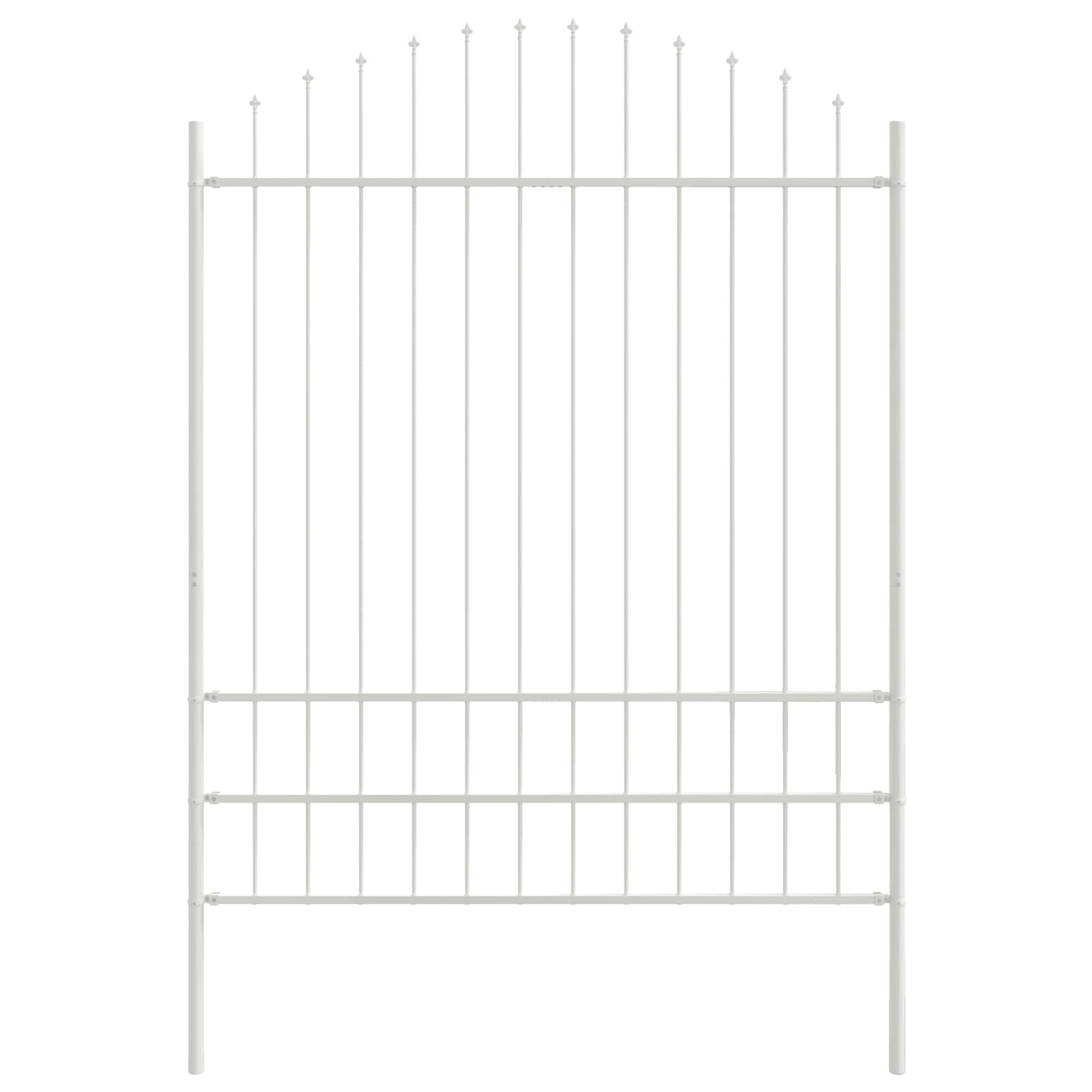 vidaXL Záhradný plot WOERDEN 4 ks 170 x 225 cm Biela