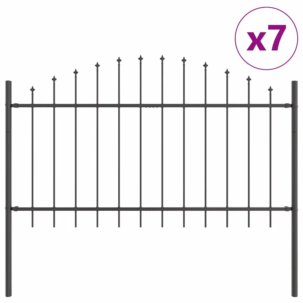 vidaXL Záhradný plot WOERDEN 7 ks 170 x 140 cm