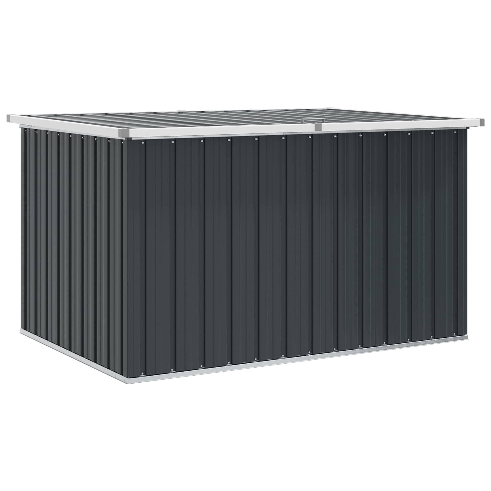 vidaXL Záhradný úložný box antracitový 150x101x91 cm