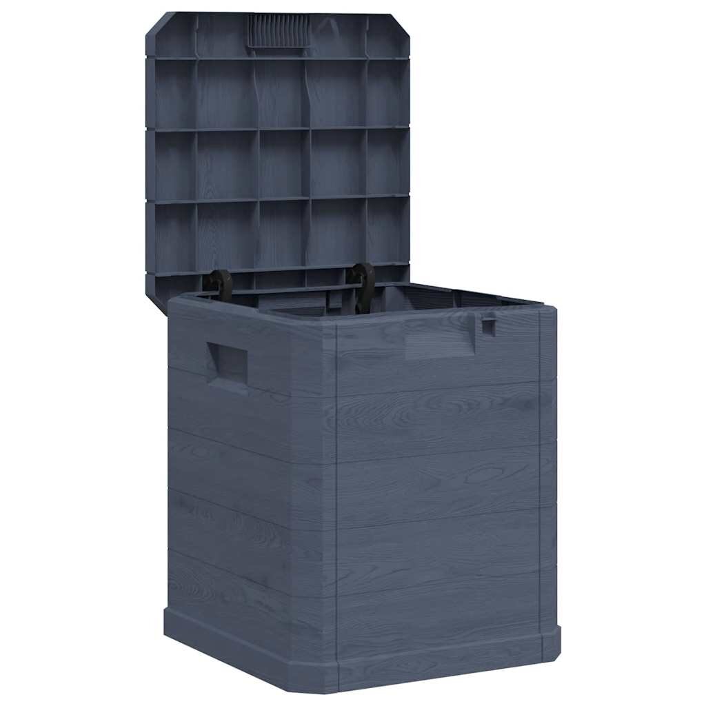 vidaXL Záhradný úložný box antracitový 90 l