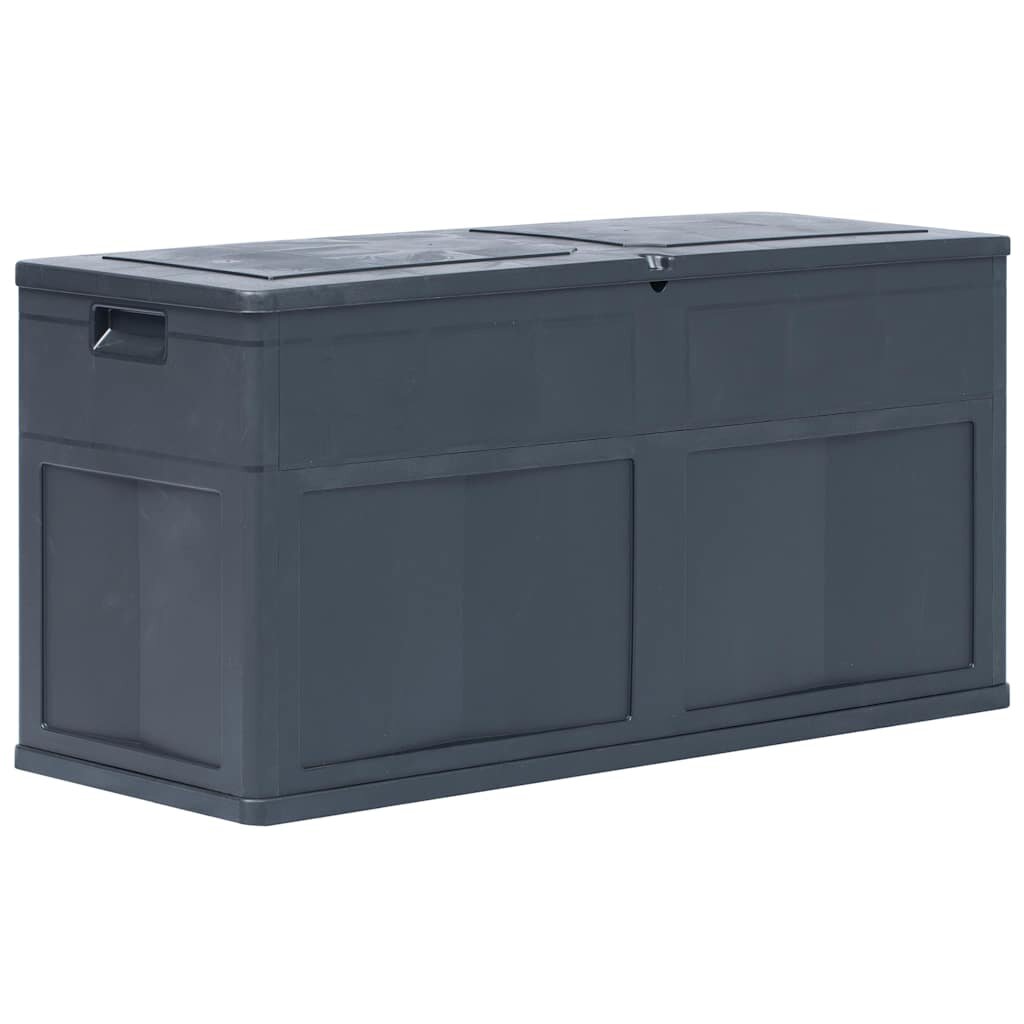 vidaXL Záhradný úložný box čierny 320 l