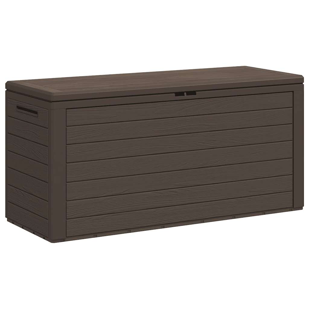 vidaXL Záhradný úložný box hnedý 116x44x55 cm