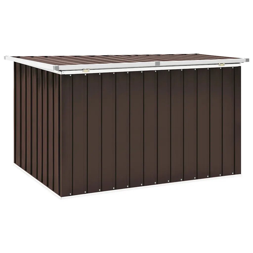 vidaXL Záhradný úložný box hnedý 150x101x91 cm