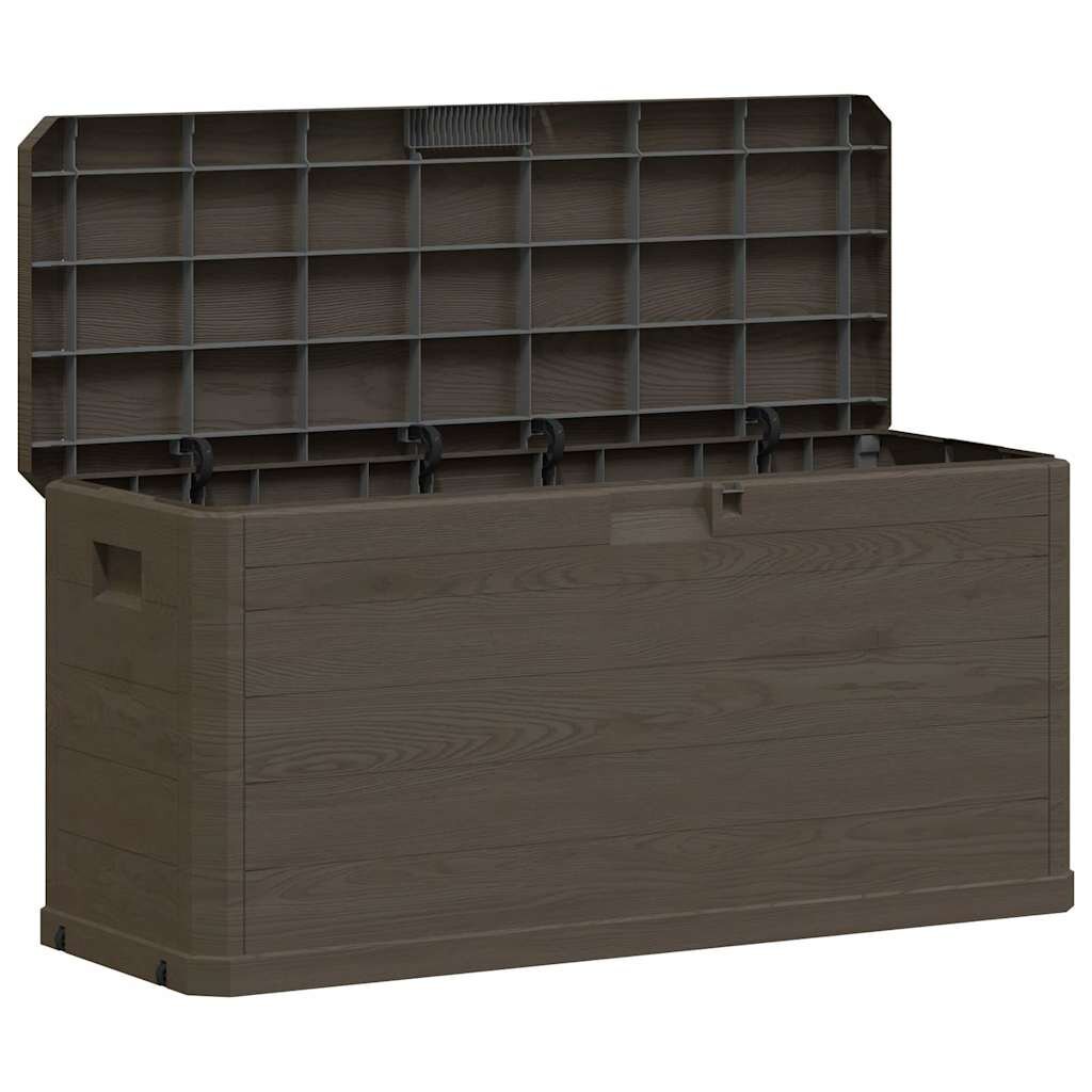 vidaXL Záhradný úložný box hnedý 280 l