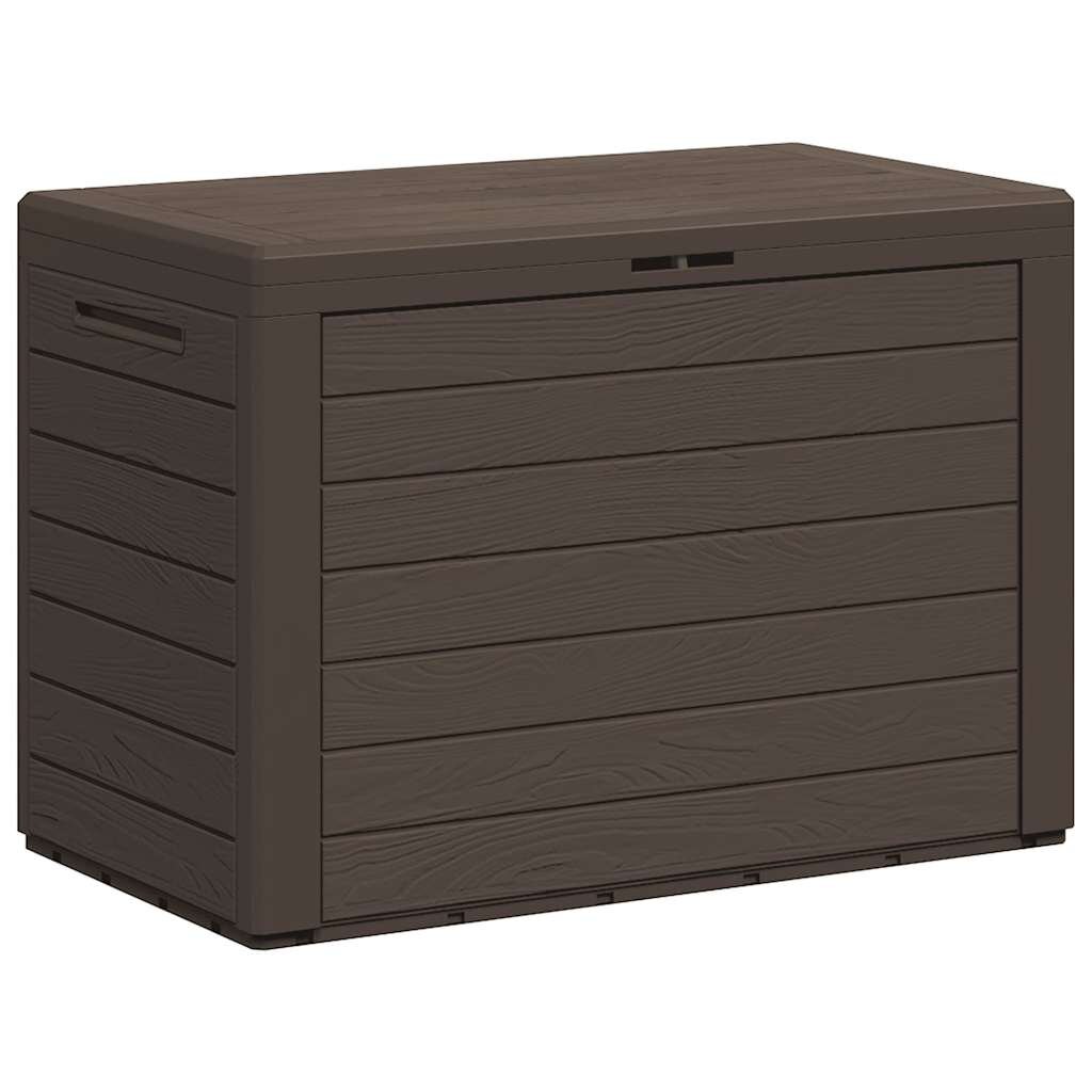 vidaXL Záhradný úložný box hnedý 78x44x55 cm