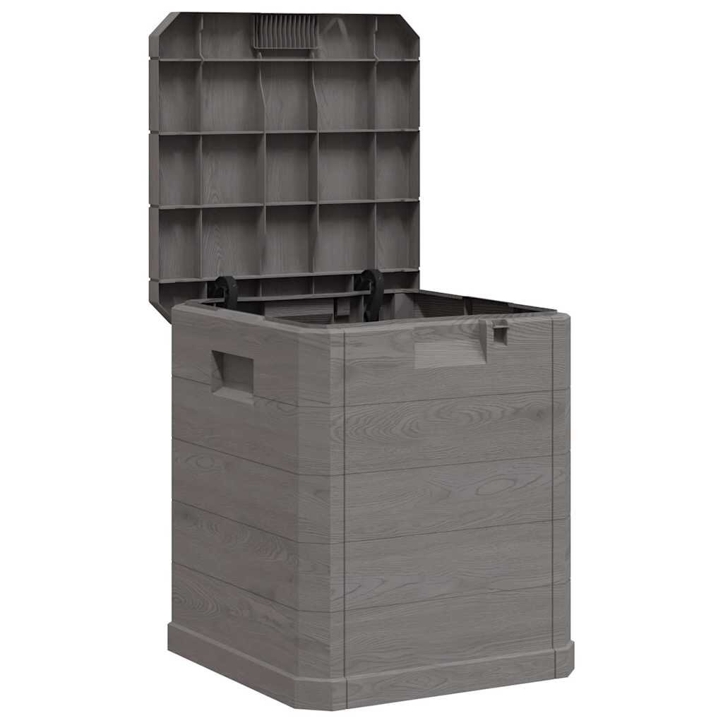 vidaXL Záhradný úložný box hnedý 90 l