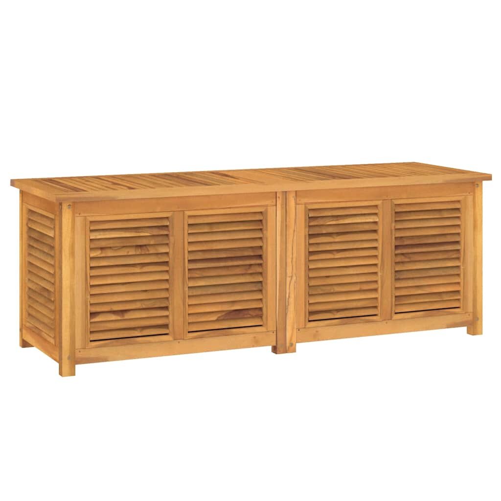 vidaXL Záhradný úložný box s vreckom 150x50x55 cm masívny teak