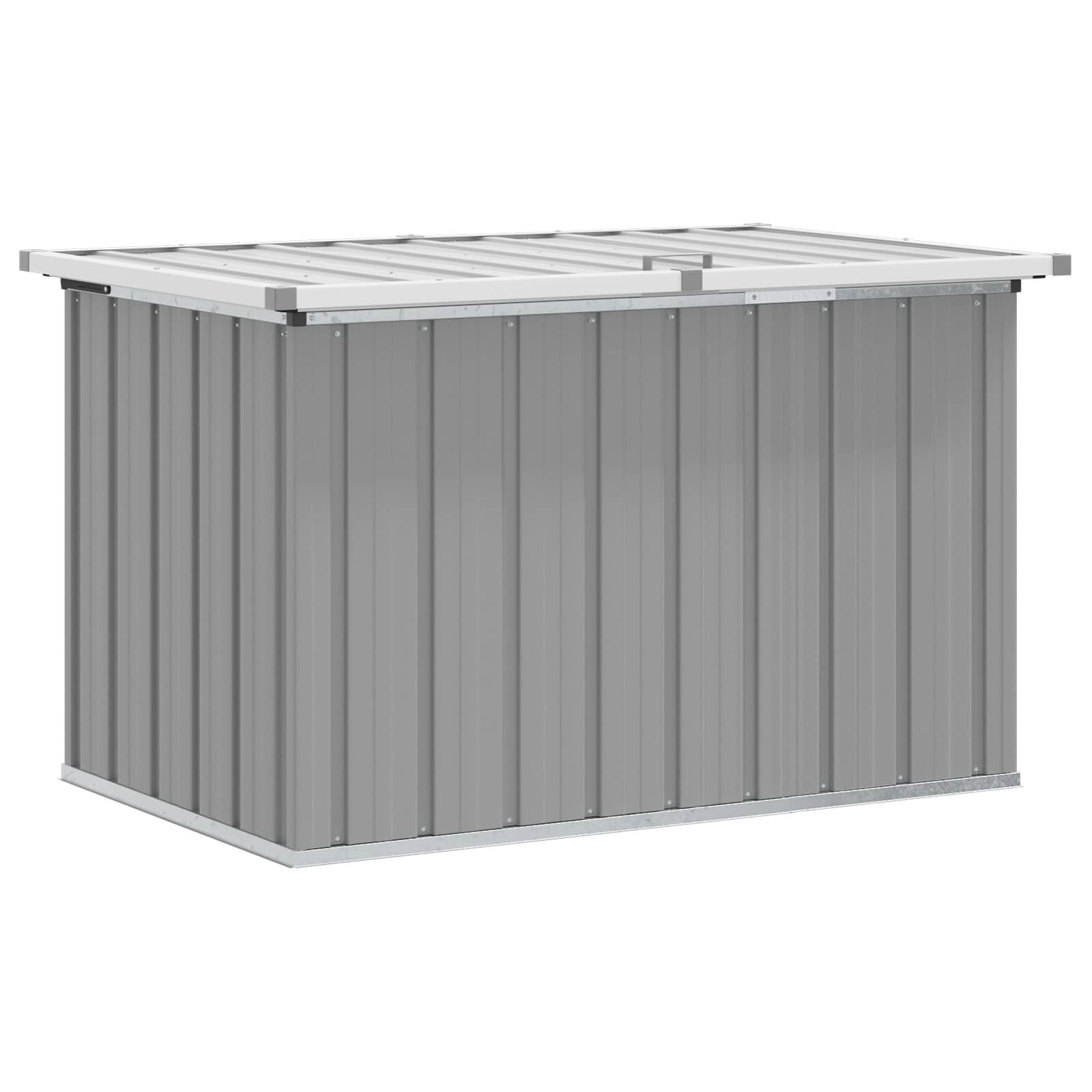vidaXL Záhradný úložný box sivý 109x67x65 cm