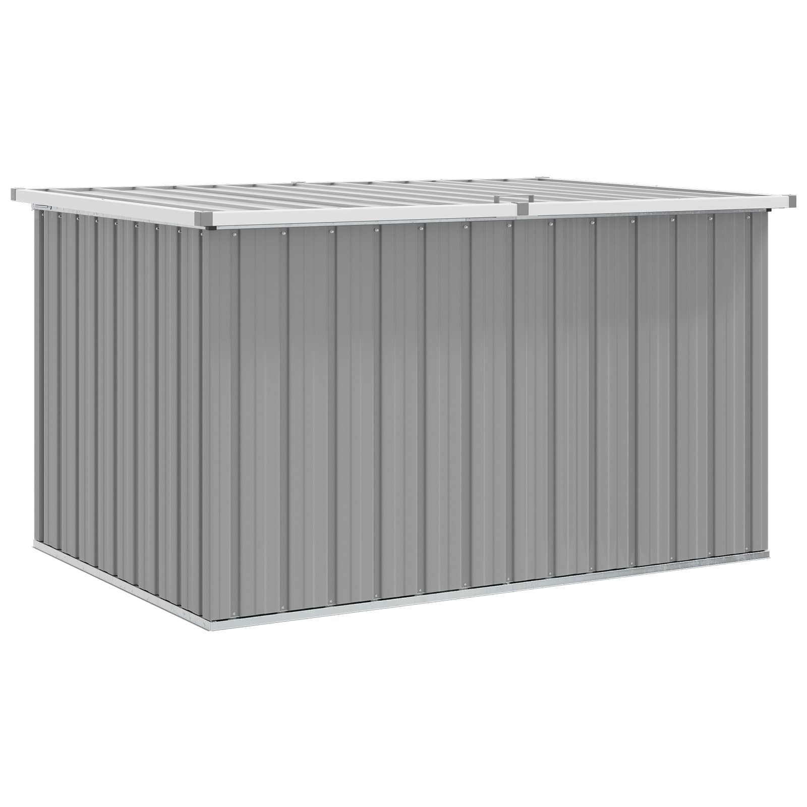 vidaXL Záhradný úložný box sivý 149x99x93 cm