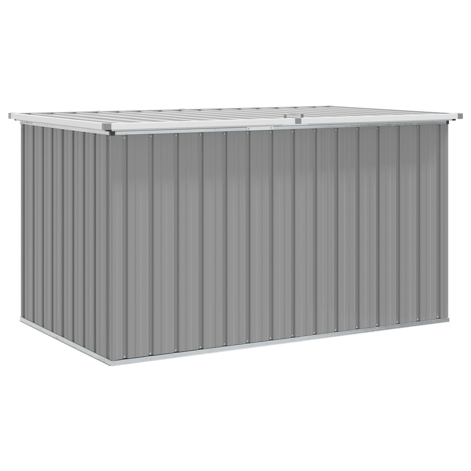 vidaXL Záhradný úložný box sivý 171x99x93 cm
