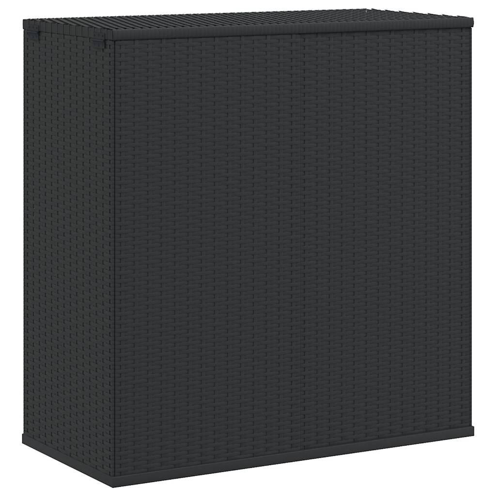 vidaXL Záhradný úložný box z polyratanu 100x49x1035 cm čierny