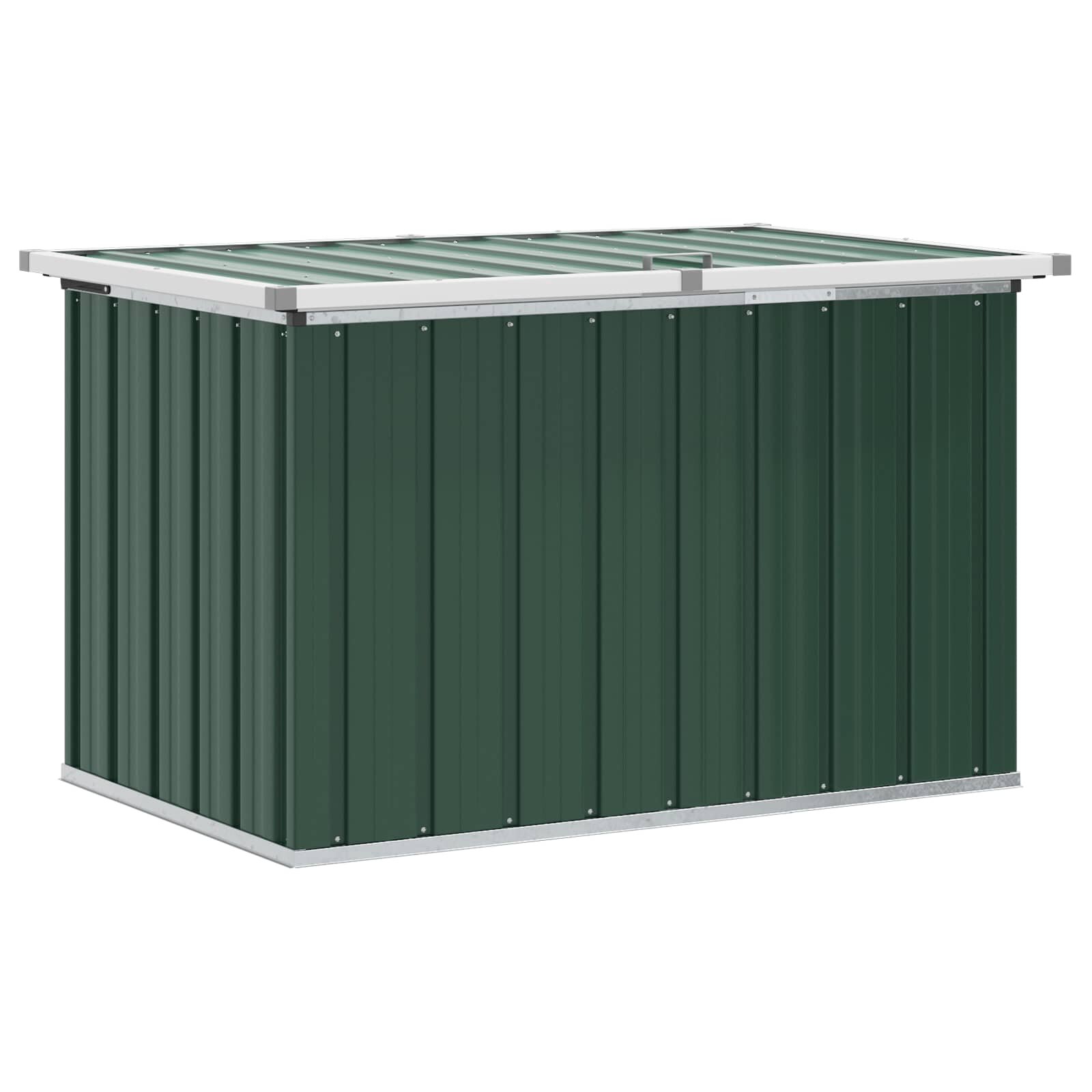 vidaXL Záhradný úložný box zelený 109x67x65 cm