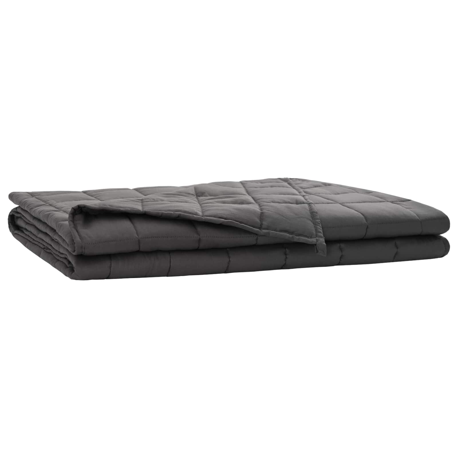 vidaXL Záťažová deka Antracitová 200 x 230 cm 9 kg 100% Bavlna 205T