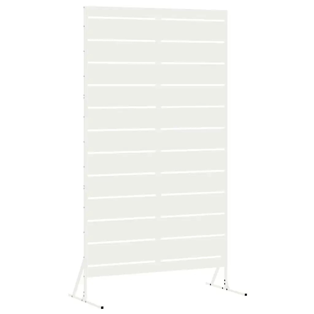 vidaXL Záves na zabezpečenie súkromia 100 x 50 x 180 cm Oceľ Biela