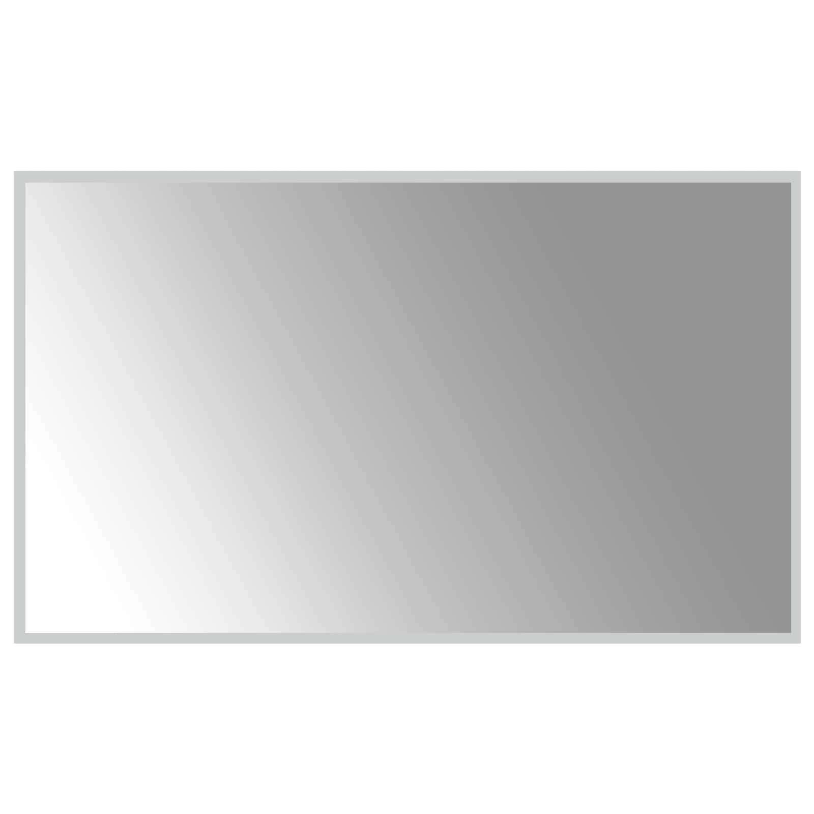 vidaXL Zrkadlo do kúpeľne s LED Priehľadná 100 x 60 cm tvrdené sklo