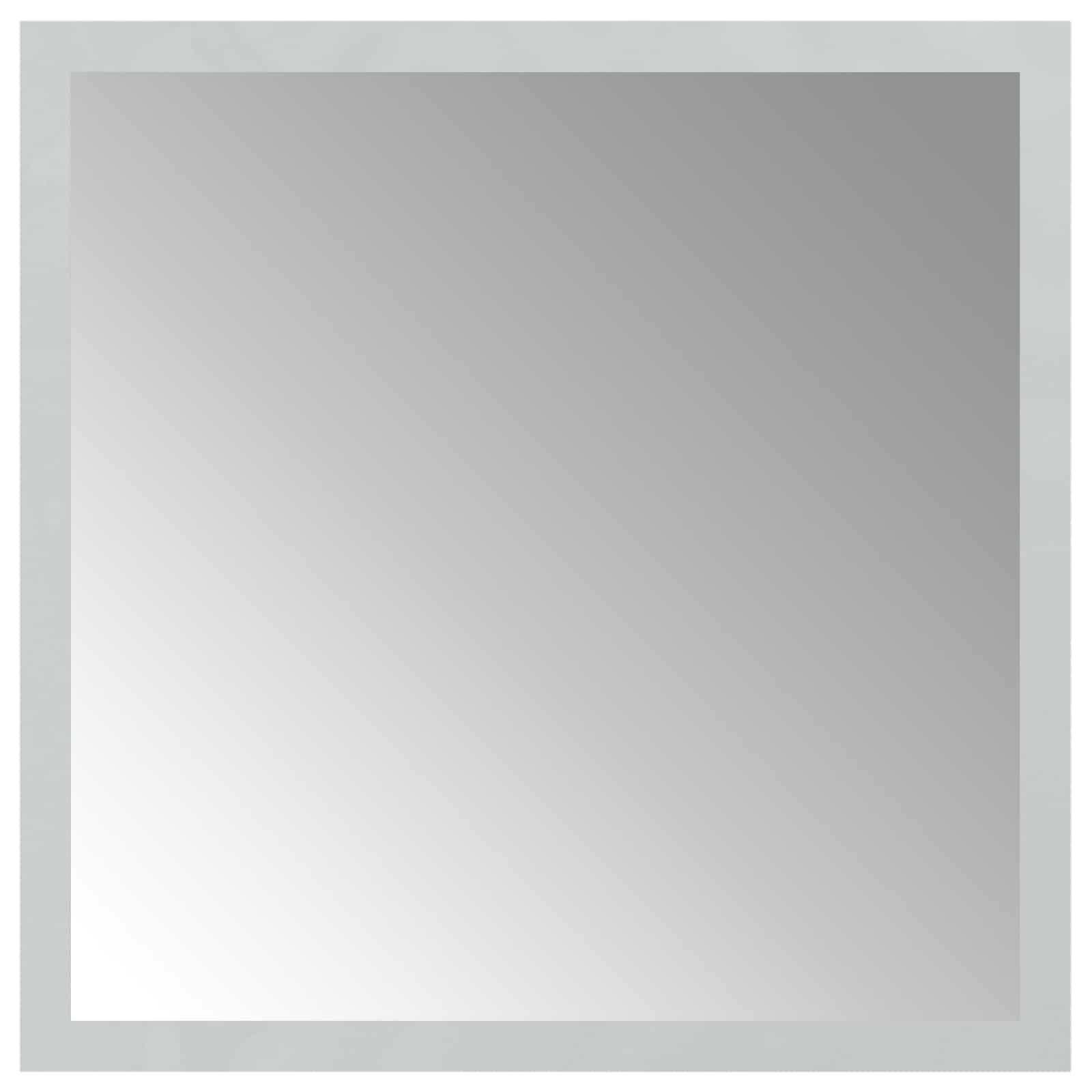 vidaXL Zrkadlo do kúpeľne s LED Priehľadná 30 x 30 cm tvrdené sklo