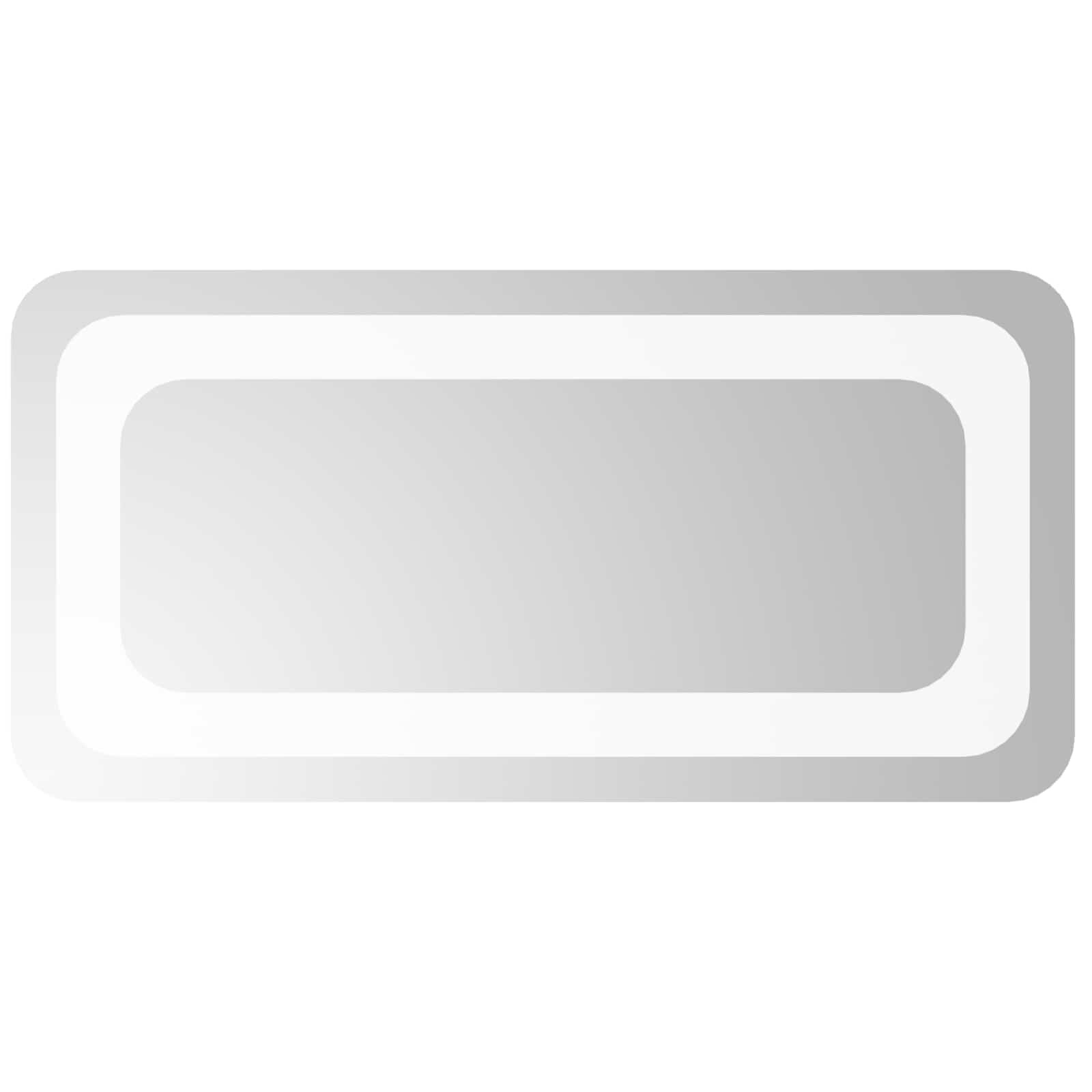 vidaXL Zrkadlo do kúpeľne s LED Priehľadná 40 x 20 cm tvrdené sklo