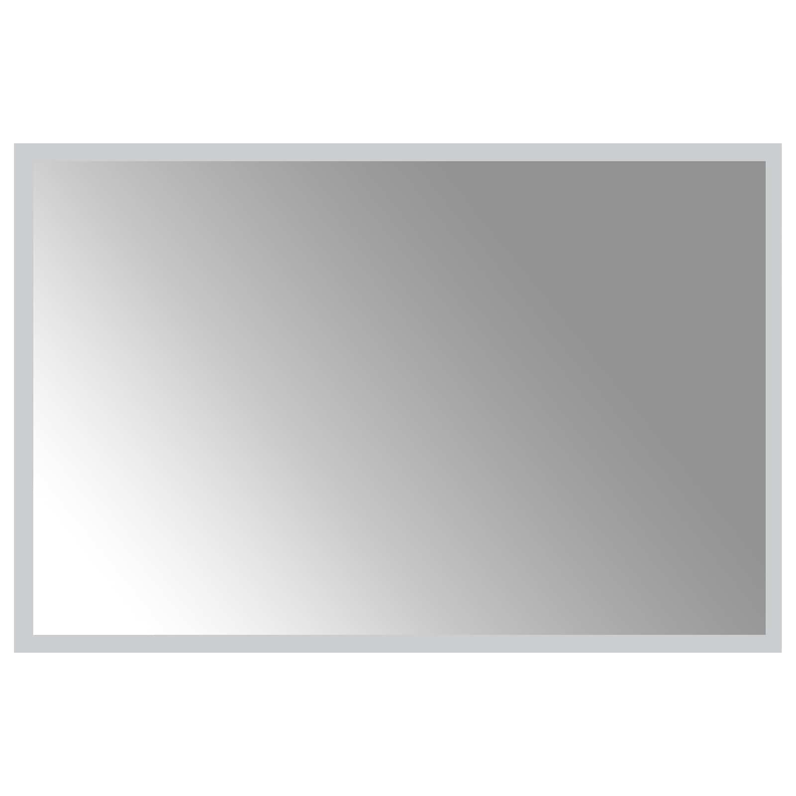 vidaXL Zrkadlo do kúpeľne s LED Priehľadná 60 x 40 cm tvrdené sklo
