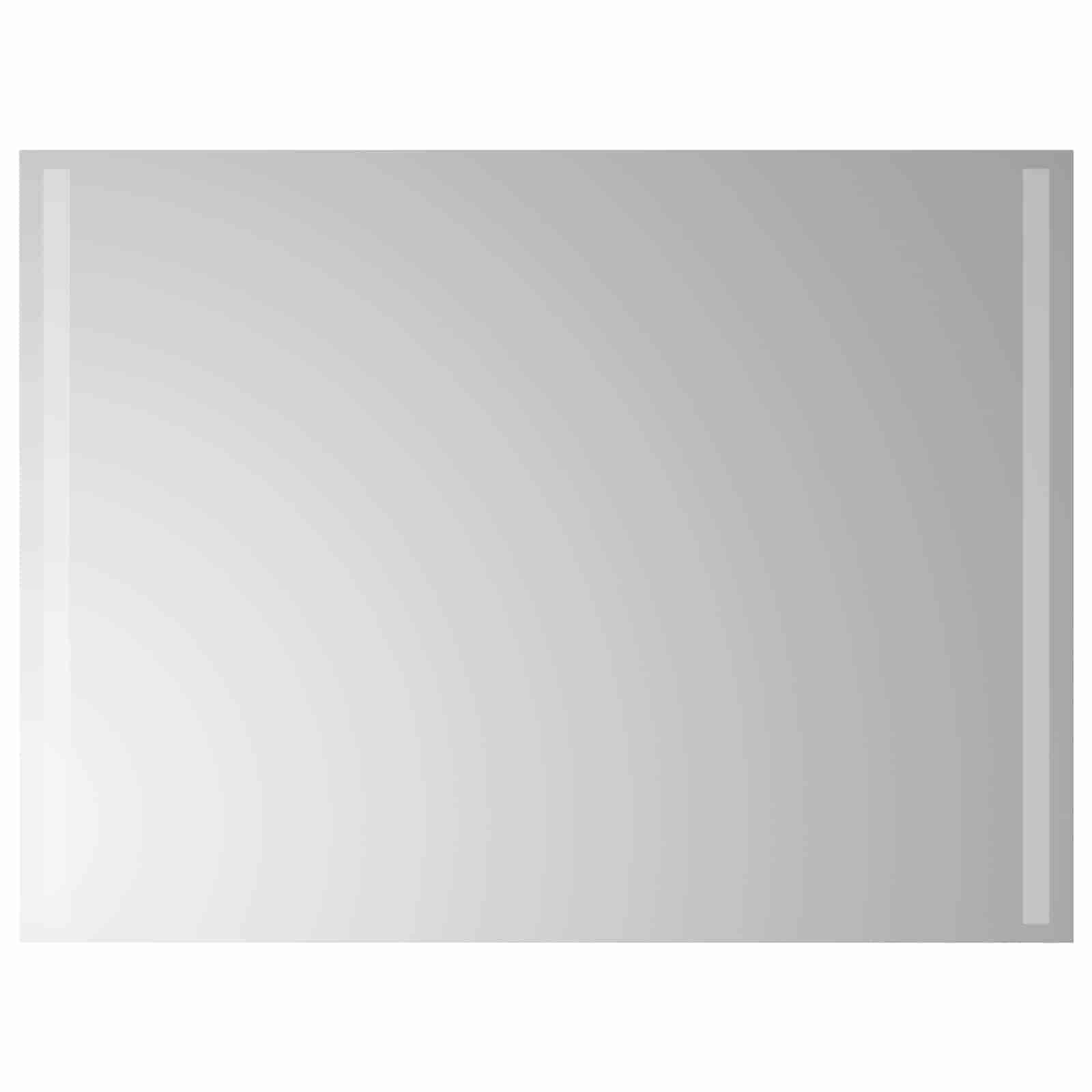 vidaXL Zrkadlo do kúpeľne s LED Priehľadná 80 x 60 cm tvrdené sklo