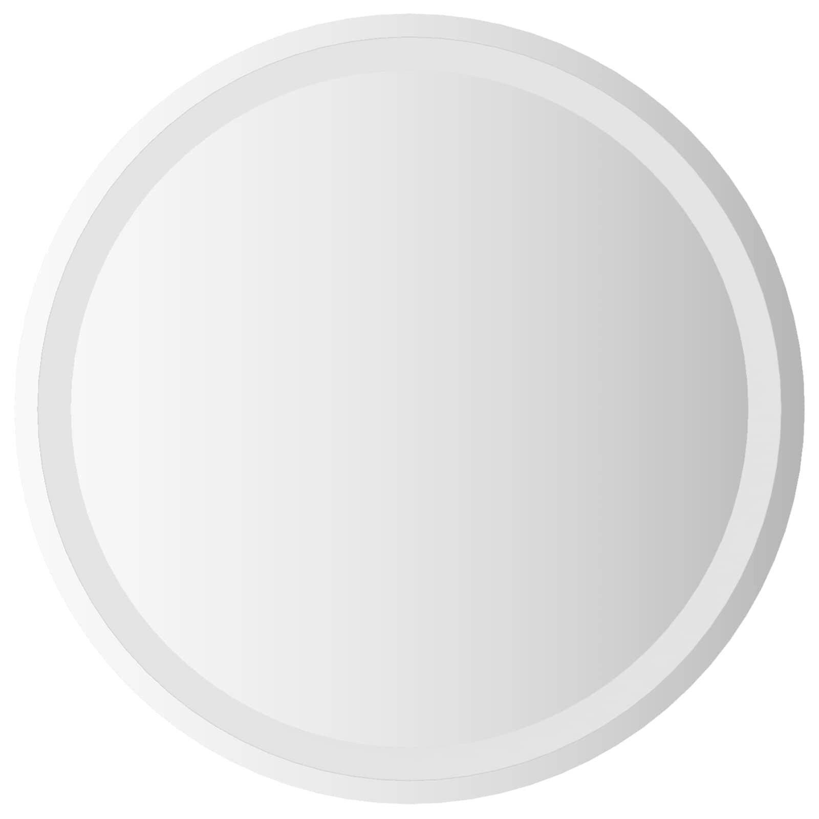 vidaXL Zrkadlo do kúpeľne s LED Priehľadná Ø 60 cm tvrdené sklo